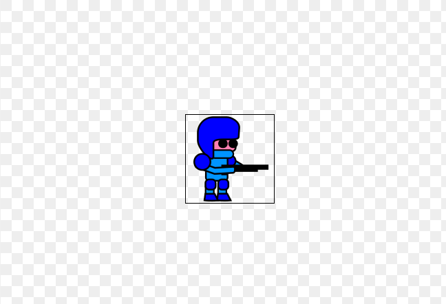 Tag the Flag blue soldier